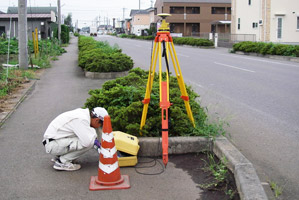 GNSS測量機を使用した測量1